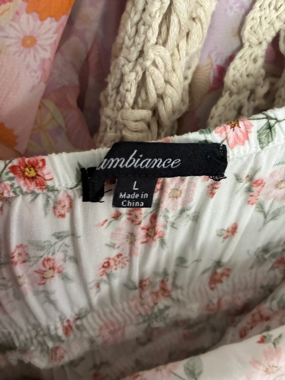 Ambiance Light Pink Floral Spaghetti-Strap Maxi Dress with Front Slits - Picture 2 of 5